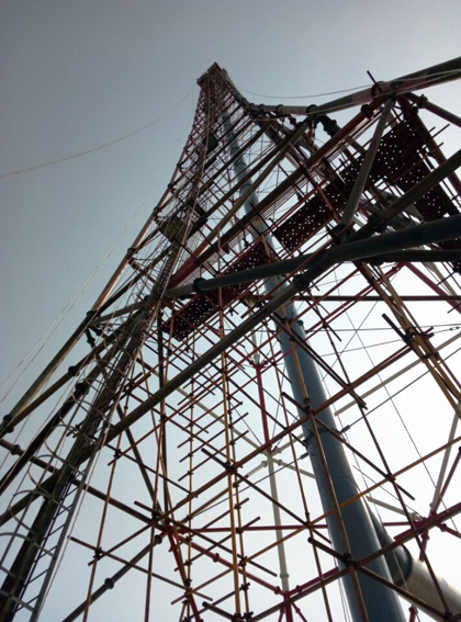 我公司监理的齐鲁石化烯烃厂高架火炬检修项目,发现脚手架之美!